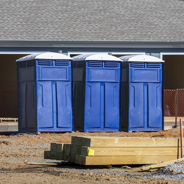 do you offer hand sanitizer dispensers inside the portable restrooms in Ray